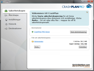 Webbfabriken Online Backup och lagring på nätet