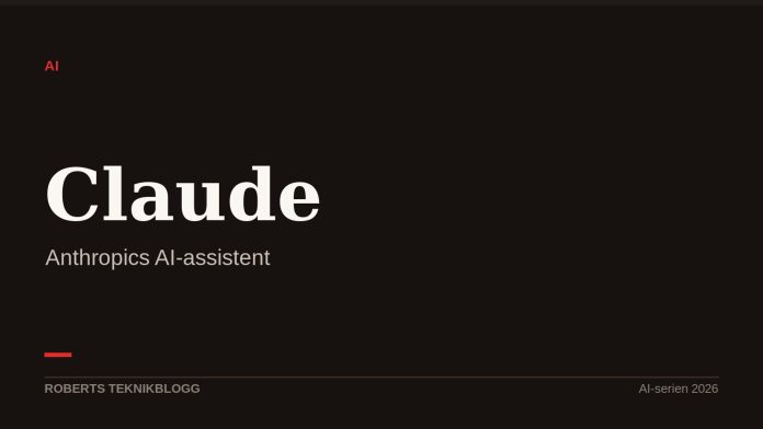 Claude – Anthropics AI-assistent