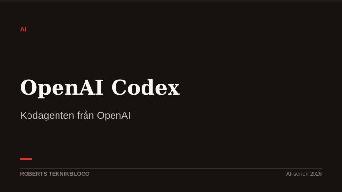 OpenAI Codex – kodagenten från OpenAI