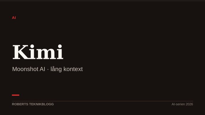 Kimi – AI från Moonshot