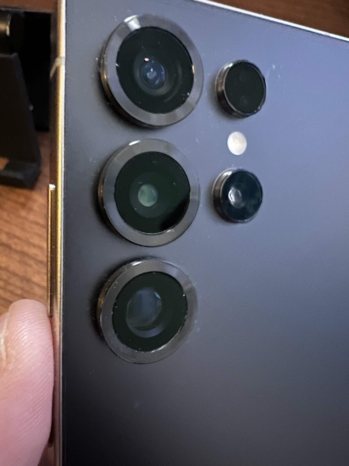 Kameramodulen på Samsung Galaxy S25 Ultra i Titanium Jetblack